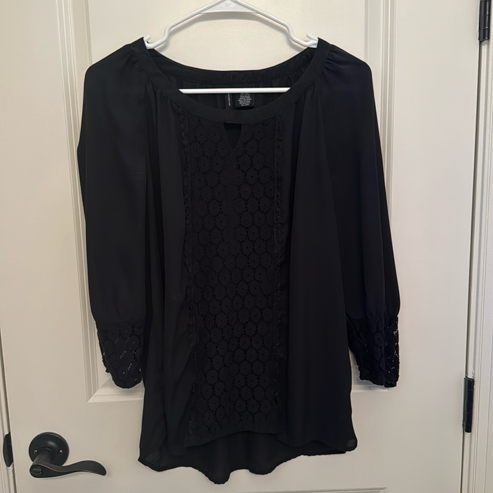 New Directions‎ black blouse
